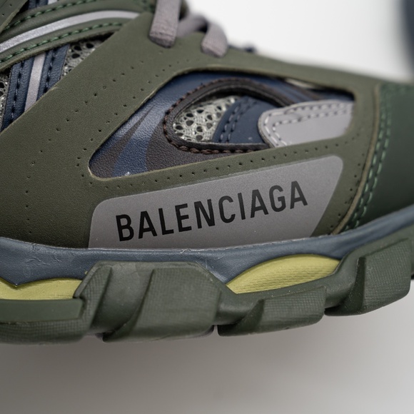 size 39 - Balenciaga Track Hike Boots High Grey Green Khaki - Picture 9 of 14